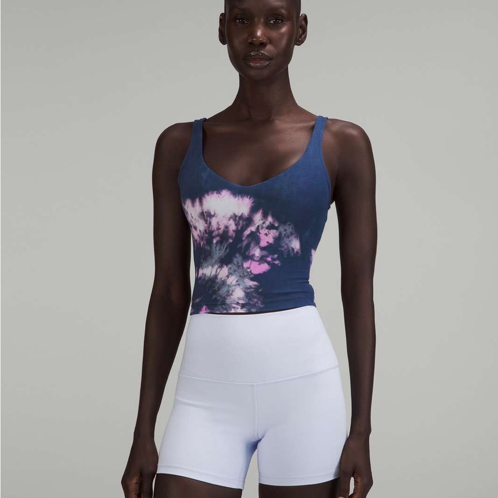 lululemon athletica Tie Dye Bra crop tank align tank ombré mineral blue multi